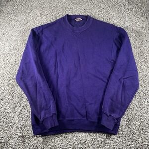 Vintage 70s Russell Athletic Sportswear Sweater Adult Medium Purple Crewneck USA